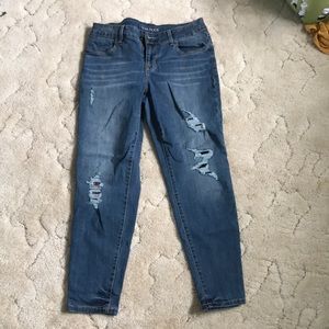 Womens short ripped jeans